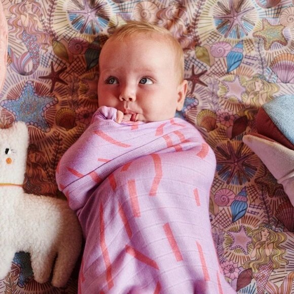 Kip & Co mermaid Neptune's Kingdom crib sheet - Picture 3 of 4